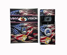 Ring Wrap for Ring 3  4 Video Doorbell Protective cover decal USMC EGA Flag USA