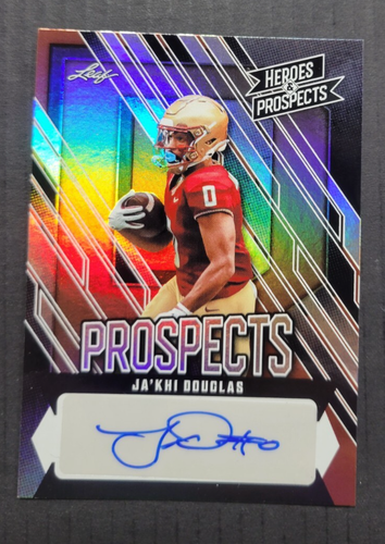 2024 Leaf Heroes & Prospects Ja'Khi Douglas Auto #ed 86/99