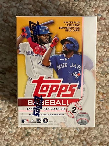 2022 Topps Series 2 MLB Baseball Sealed Blaster Box 7 Packs 98 Cards, RC & Relic