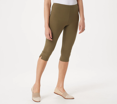 Women With Control Pedal Pushers Pants 