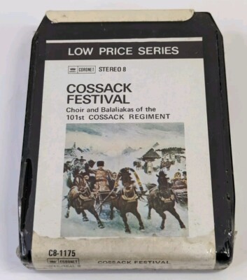 Choir & Balalaika's Of The 101st Cossack Regiment 8 Track Cartridge Unopened