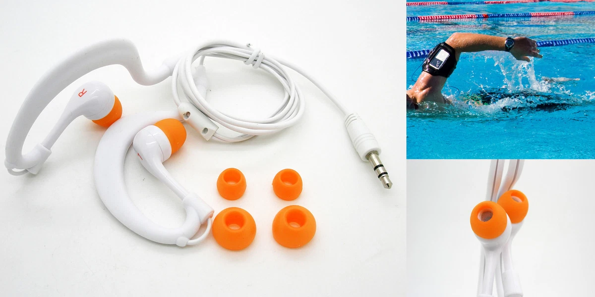 Auriculares Sumergibles Acuaticos Waterproof Natacion Piscina IPX8 Mp3  4086negro