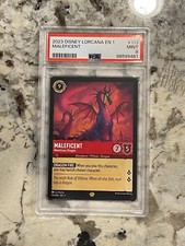 Lorcana First Chapter Maleficent 113 Monstrous Dragon PSA 9 481