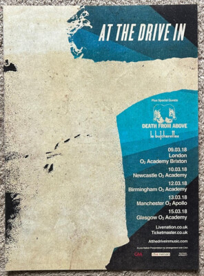 AT THE DRIVE-IN ~ TOUR DATES 2018 Full page UK magazine ad DEATH FROM ABOVE