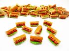 Dollhouse Miniatures Food Lot 10 Loose Sandwich Bread Bakery Fast Food 15850