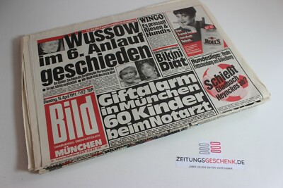 BILDzeitung 16.04.1991 April Ausgabe München Bayern 30. 31. 32. Geburtstag MB