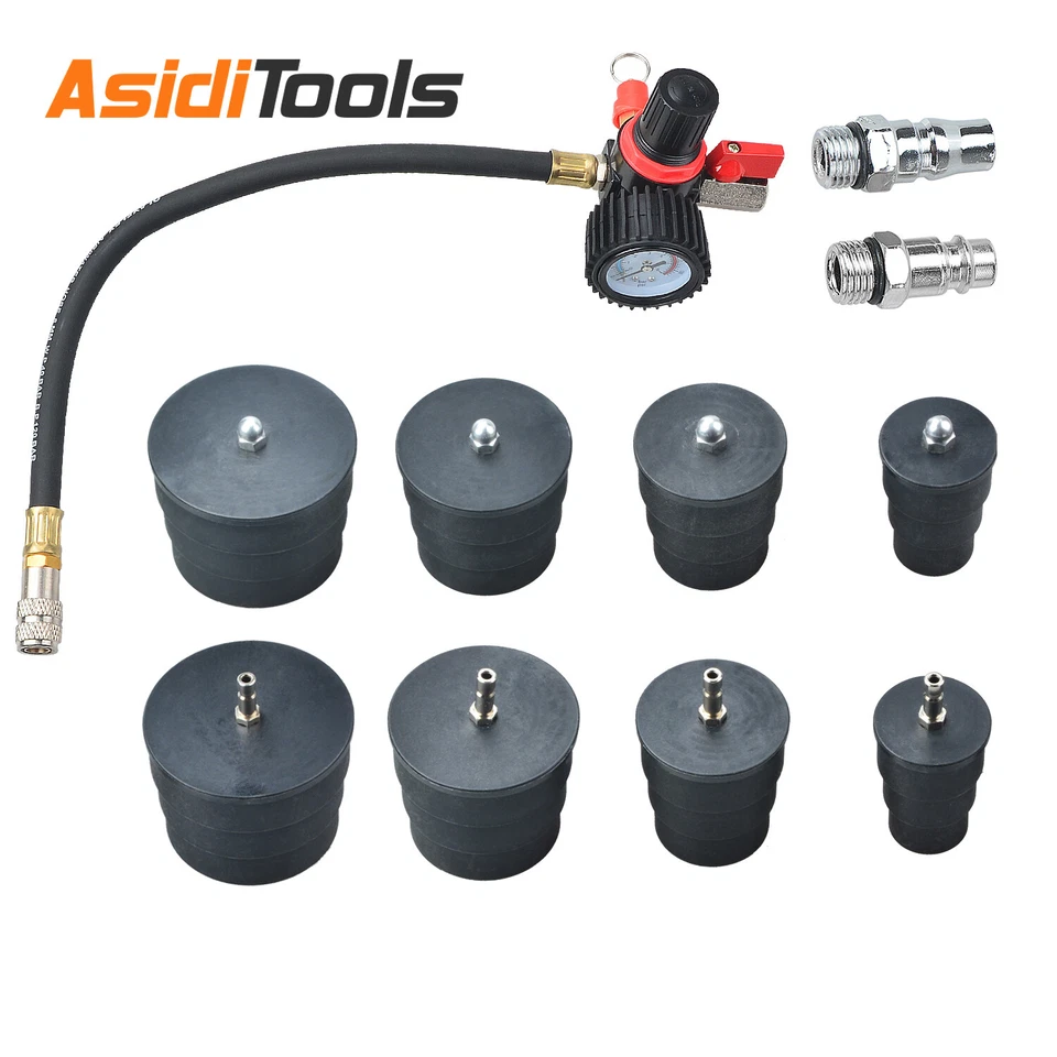 10tlg Turbolader Ladeluftkühler Abdrücken Prüfer Werkzeug Kompressionsprüfer - Bild 4 von 4