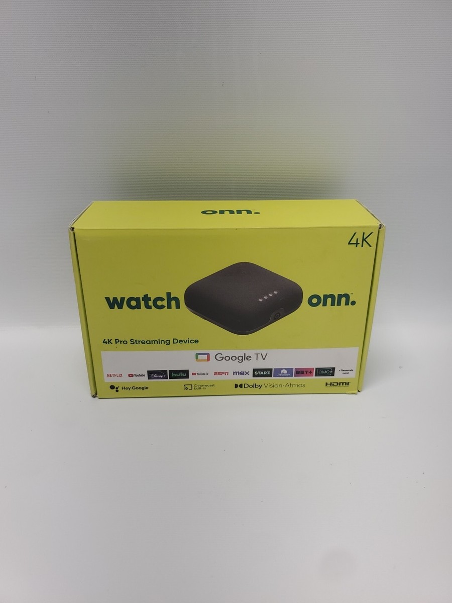 ONN 4K Pro Google TV Streaming Device w Dolby Atmos/Dolby Vision