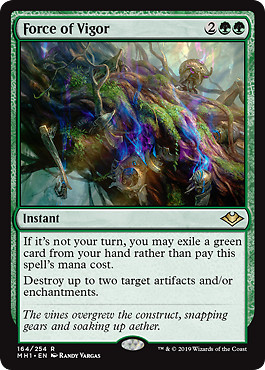 Magic MTG - Force of Vigor - Horizons of Modern - MINT/NMINT - EN - FOIL