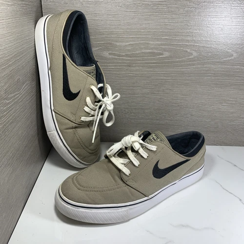 Nike SB Zoom Stefan Janoski Canvas Skate Shoes Size 9.5 Khaki Black 615957-201