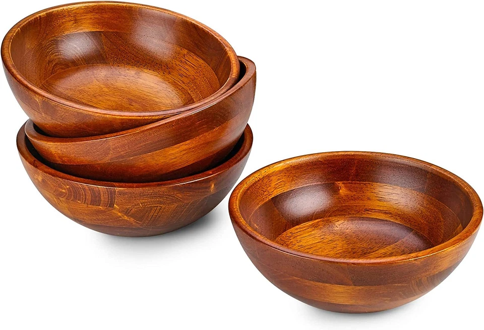 HOLD N' STORAGE HOLDN’ STORAGE Wooden Bowls-Durable Hardwood Wooden Salad Bowl