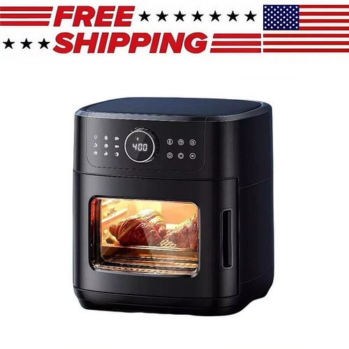1700W 13QT Air Fryer Oven Toaster Combo with Rotisserie & Dehydrator for Family