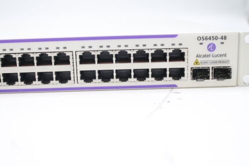 Alcatel Lucent OS6450-P48-US 48x PoE+ RJ45 2x SFP+ Gigabit Switch - Picture 3 of 5