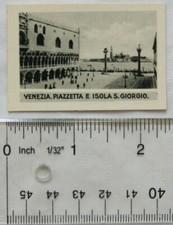 1936 Scerries Cigarette card No. 16 Venezia, Piazzetta e Isola S. Giorgio