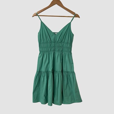 Rails "Carmen" Green V-Neck Knee Length Summer Dress S ($228) | eBay