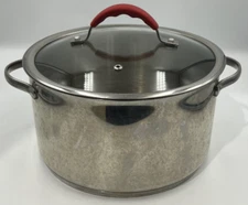 Princess House Heritage 18/10 Stainless Steel 6 QT Stock Pot with Steamer Lid