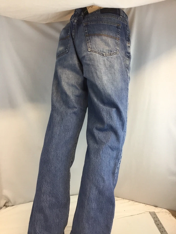 Pantalones de mezclilla Indigo Palms 36x32 algodón lavado medio calce clásico Hong Kong YGI RE2765 Foto 4 de 4