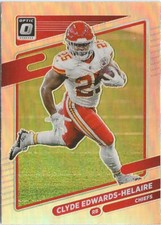 2021 Donruss Optic Clyde Edwards-Helaire Silver Holo Prizm SP Kansas City Chiefs