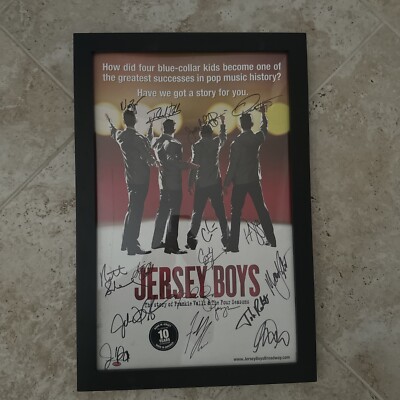 Jersey Boys Signed Poster Four Seasons Broadway Production