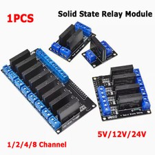 1/2/4/8 Channel 5/12V/24V High/Low Level Trigger Solid State Relay Module 240V2A