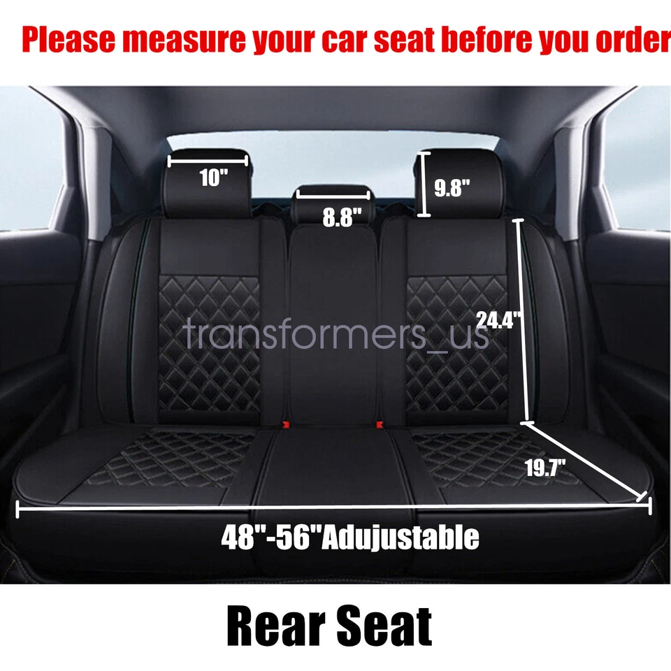 Conjunto completo de almofadas de couro ecológico para carro 5 capas JEEP Grand Cherokee 2011-2021 - Imagem 3 de 4