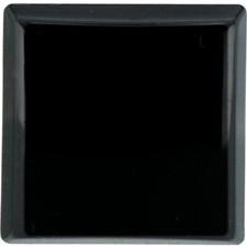 Natural Extra Fine Black Onyx - Square Buff Top Cabochon - Brazil - AAA Grade