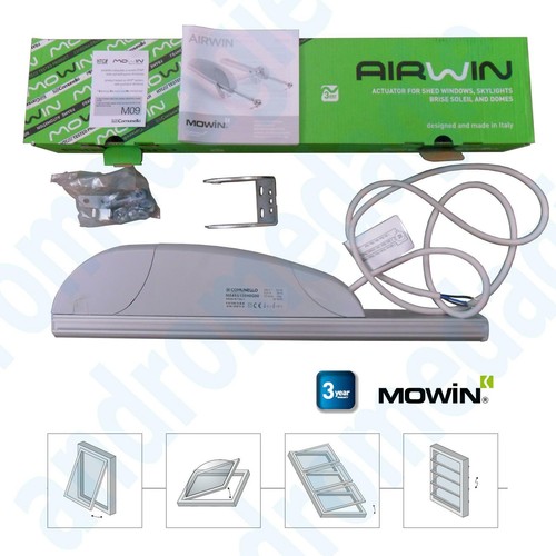 AIRWIN 650N 230V STROKE=180MM Rack motor for Skylights Shed Domes - Imagen 6 de 10