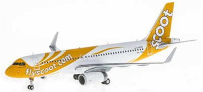 Scoot  A320―200 スケール1:200 JC Wings Scoot Singapore for Airbus A320 9V-TRN 1/200
