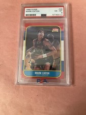 1986 Fleer #28 Utah Jazz Mark Eaton PSA 6