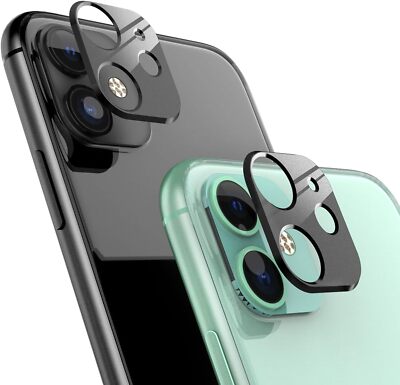 Verres De Protection Noir Pour Caméra Arrière IPhone 11 (x2) - Little Boutik
