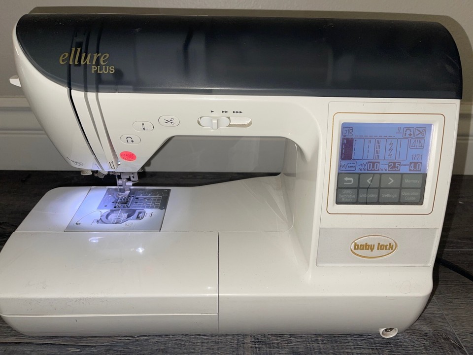Baby Lock Ellure Plus Sewing Embroidery Machine hoops Excellent