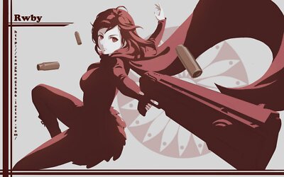 Anime cangkong jpeg artifacts ruby rose Custom Gaming Mat Desk