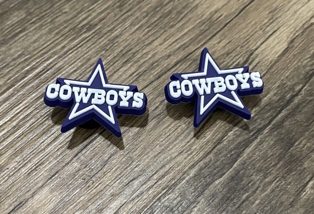 Dallas Cowboys Football Team Charm For Crocs Shoe Charms Bracelet - 2  Pieces