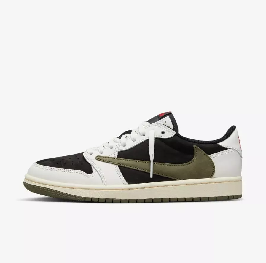 W Nike Air Jordan 1 Retro Low x Travis Scott Medium Olive Sail