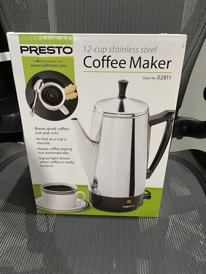 Drip Coffee Presto Coffee Percolator Percolator Mixpresso Electric Percolator  Stainless Steel Stovetop Coffee Percolator Presto Stainless