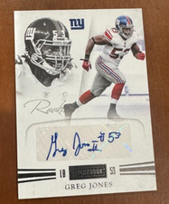 2012 Prime Signatures Greg Jones RC AUTO GIANTS SP /299