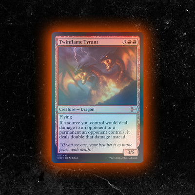 FOIL - Twinflame Tyrant - Custom Magic: The Gathering Card - High-Quality