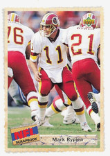 1992 Upper Deck #520 MARK RYPIEN Washington Redskins