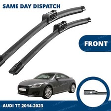 Front Windscreen 24" 20" Flat Wiper Blades Pair for Audi TT 2014-2026