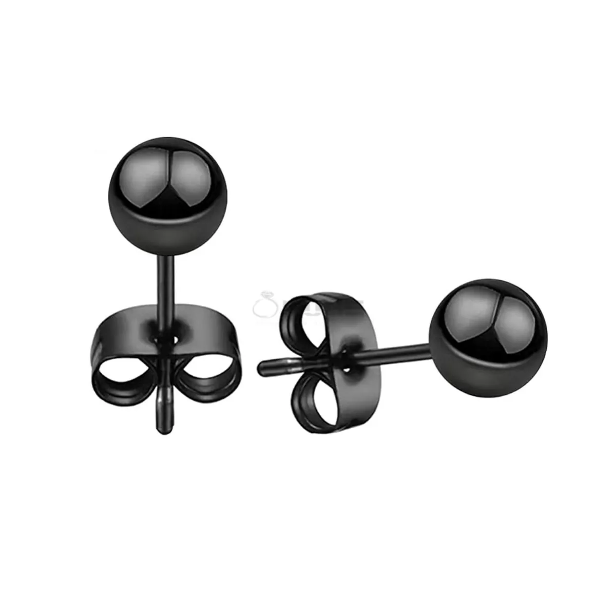 Stainless steel ball best sale earrings