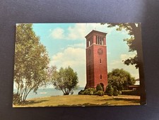 Miller Bell Tower Chautauqua New York on Lake Chautauqua Postcard
