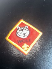 Boy Scout BSA Wolf Rank Cub Scout Uniform Pat...