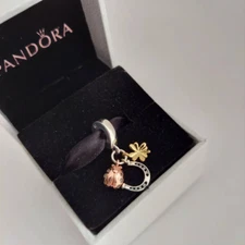 AUTHENTIC  Pandora Lucky Trio Charm New with Tags and Gift Box #138