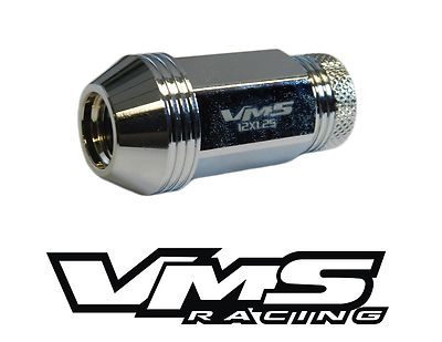 VMS RACING 20PC CHROME 48MM EXTENDED WHEEL LUG NUTS FOR 90-96