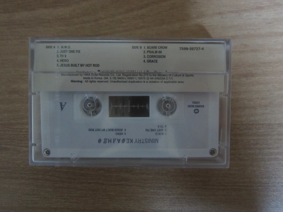 Ministry – ΚΕΦΑΛΗΞΘ RARE Korea Edition Sealed Cassette Tape - Image 2 of 3