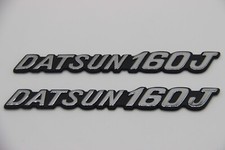 Fits Datsun 160j Side Emblem Badge Pair Couple Adhesive Badge Logo 8.5 Long Fits Datsun 160j Side Emblem Badge Pair Couple Adhesive Badge Logo 8.5 Long