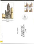 GERMANY 1995, KAISER WILHELM MEMORIAL CHURCH, Sc 1903 Bl of 4, on large FDC
