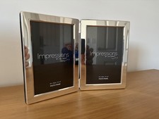 Image of Impressions Silver Plated 6 x 4 Double Photo Frame (Brand New)