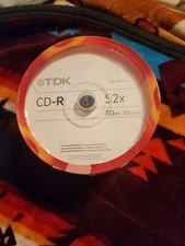 TDK CD-R Blank Discs Recordable 50 Pcs 52X 80 Min 700 mb Spindle Sealed NEW