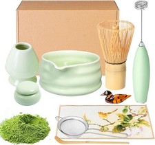 Matcha Whisk Set and Bowl, Matcha Making Kit Whisk, Bowl With Spout, Sifter,